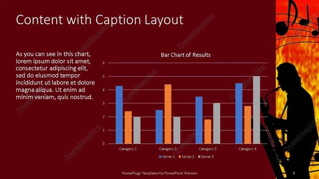 Content with Caption presentation slide layout
