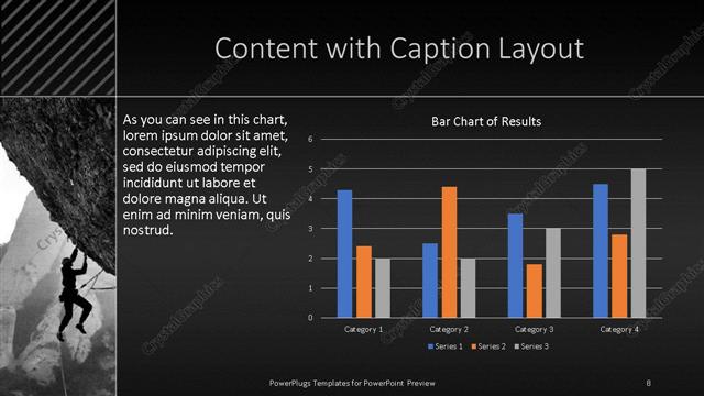 Content with Caption presentation slide layout