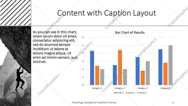 Content with Caption presentation slide layout