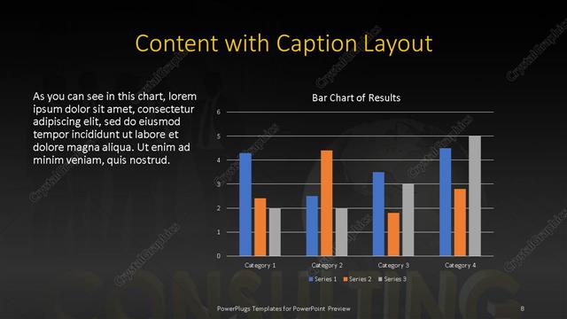 Content with Caption presentation slide layout