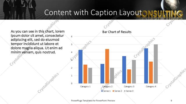 Content with Caption presentation slide layout