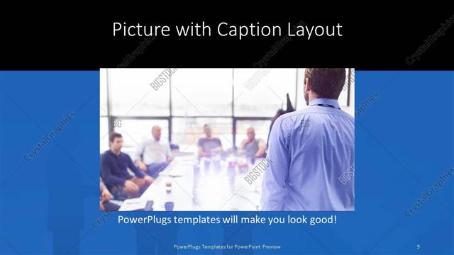 Picture with Caption presentation slide layout