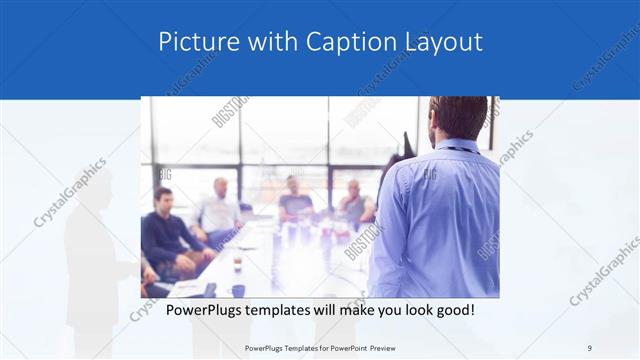 Picture with Caption presentation slide layout