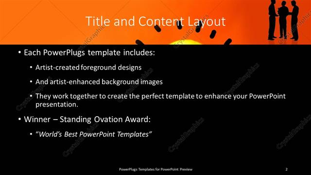 Title and Content presentation slide layout