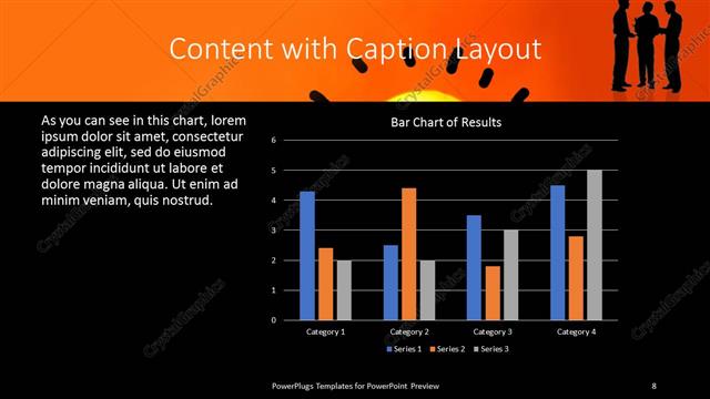 Content with Caption presentation slide layout