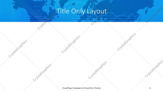 Title Only presentation slide layout