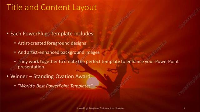 Title and Content presentation slide layout