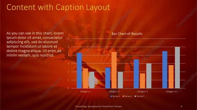 Content with Caption presentation slide layout