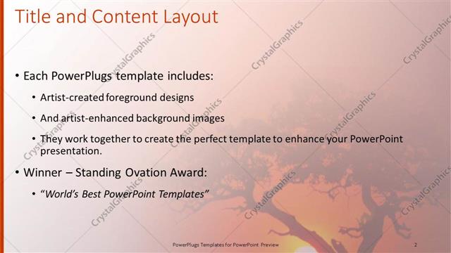 Title and Content presentation slide layout