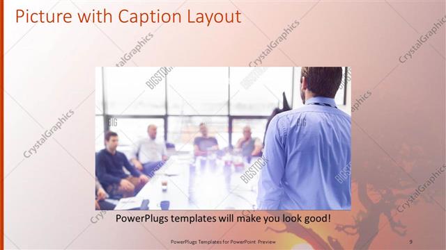 Picture with Caption presentation slide layout