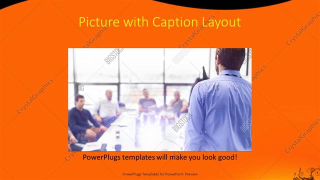 Picture with Caption presentation slide layout
