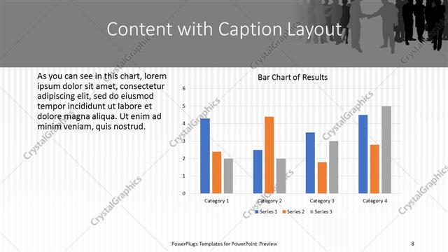 Content with Caption presentation slide layout