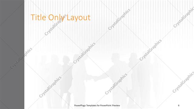 Title Only presentation slide layout