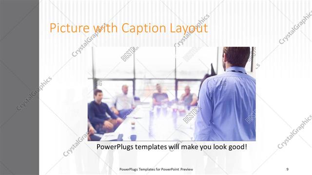 Picture with Caption presentation slide layout