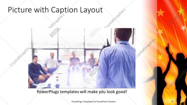 Picture with Caption presentation slide layout