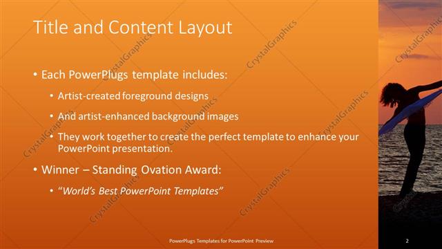 Title and Content presentation slide layout