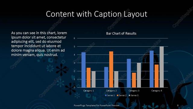 Content with Caption presentation slide layout