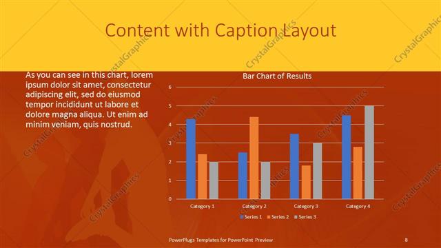Content with Caption presentation slide layout