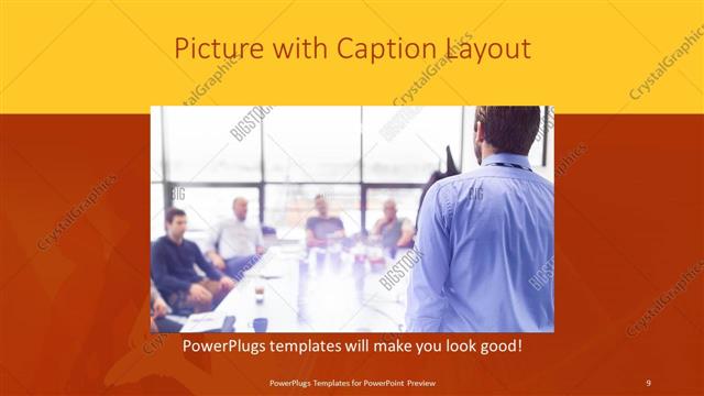 Picture with Caption presentation slide layout