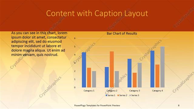 Content with Caption presentation slide layout