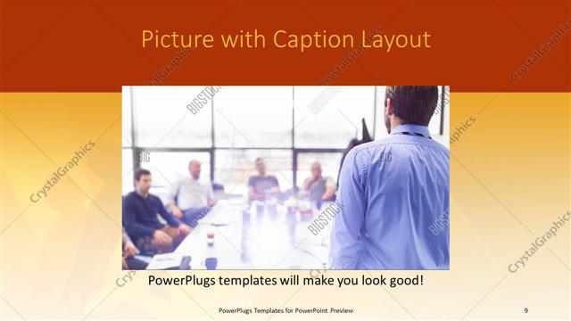 Picture with Caption presentation slide layout