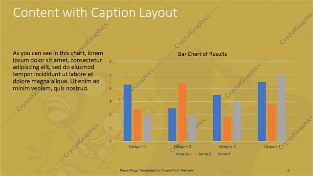 Content with Caption presentation slide layout