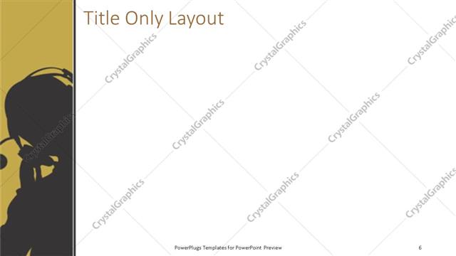 Title Only presentation slide layout