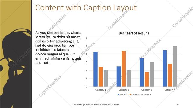 Content with Caption presentation slide layout