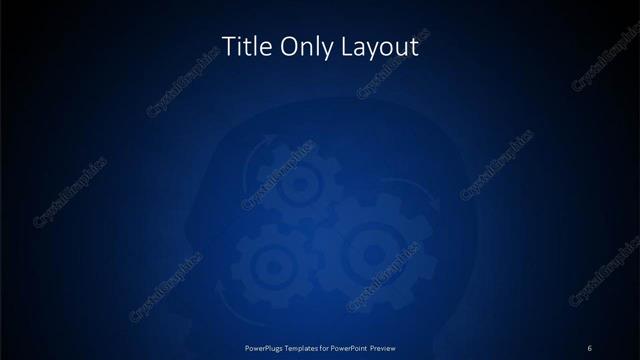 Title Only presentation slide layout