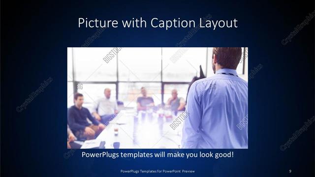 Picture with Caption presentation slide layout