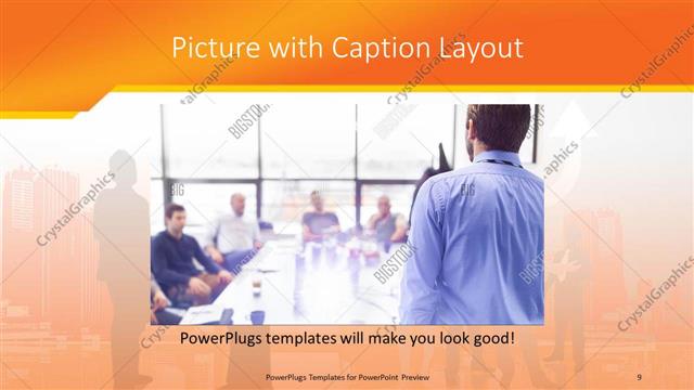 Picture with Caption presentation slide layout