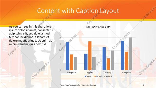 Content with Caption presentation slide layout