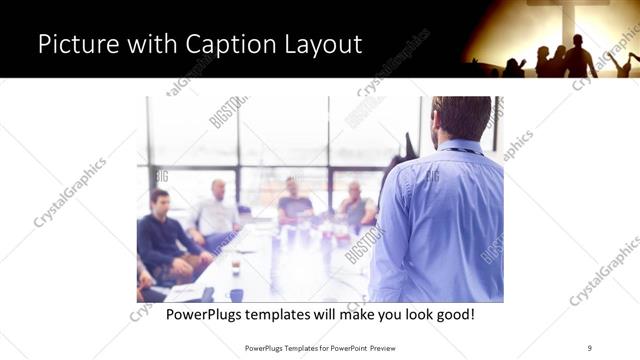 Picture with Caption presentation slide layout