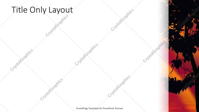 Title Only presentation slide layout