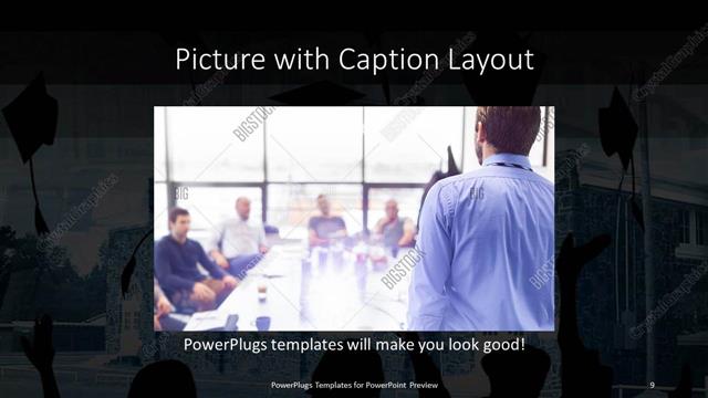 Picture with Caption presentation slide layout