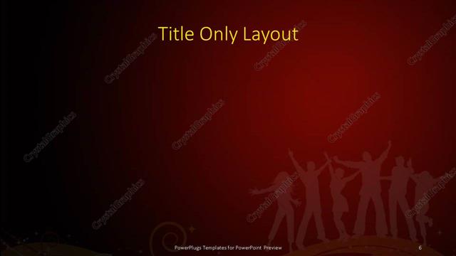 Title Only presentation slide layout