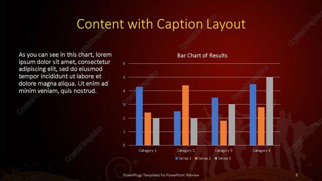 Content with Caption presentation slide layout