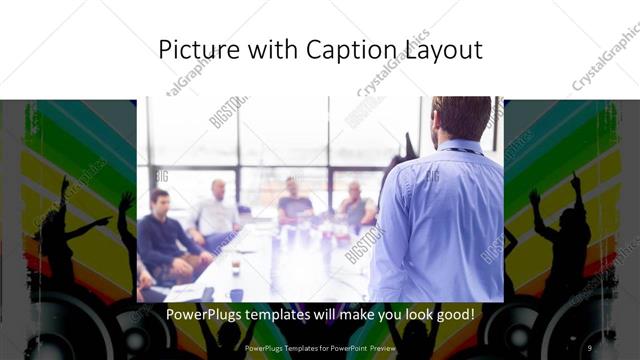 Picture with Caption presentation slide layout