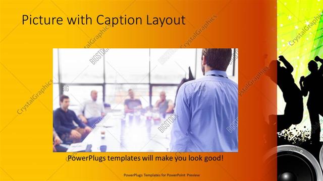 Picture with Caption presentation slide layout