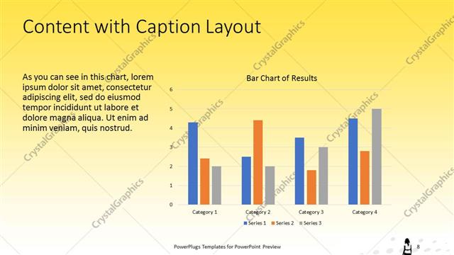 Content with Caption presentation slide layout