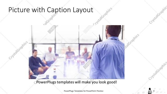 Picture with Caption presentation slide layout
