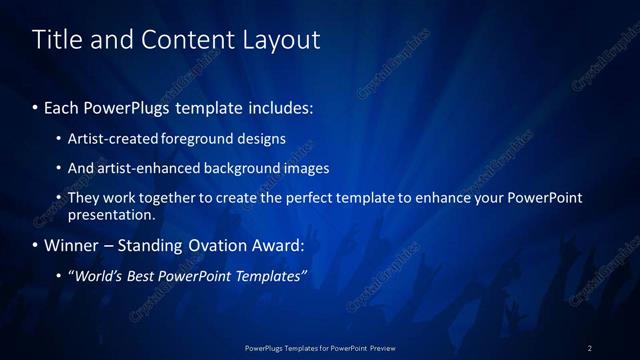 Title and Content presentation slide layout