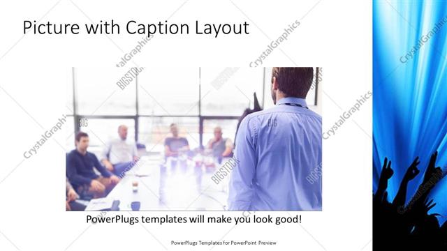 Picture with Caption presentation slide layout