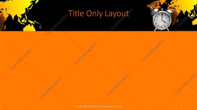 Title Only presentation slide layout