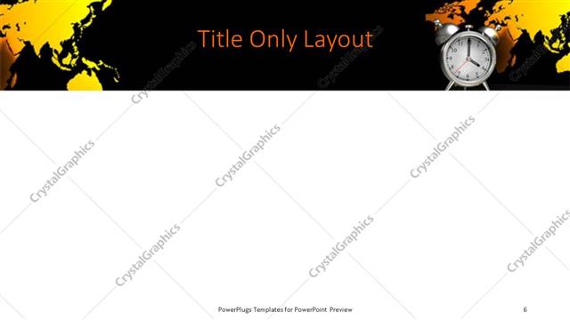 Title Only presentation slide layout