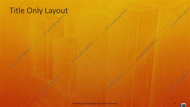 Title Only presentation slide layout