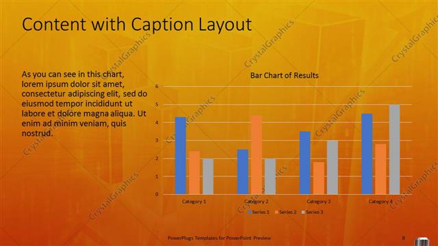 Content with Caption presentation slide layout