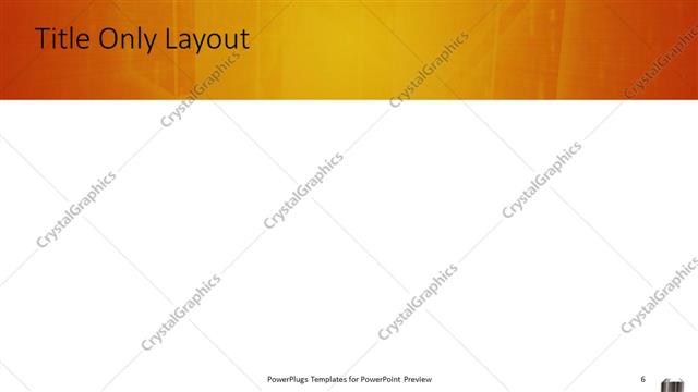 Title Only presentation slide layout