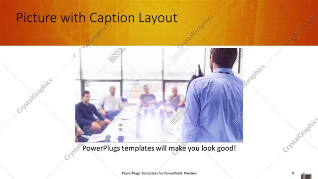Picture with Caption presentation slide layout