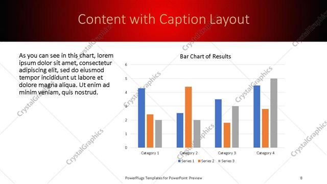 Content with Caption presentation slide layout